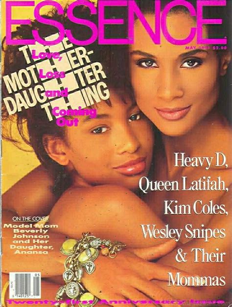 BEVERLY JOHNSON ANANSA SIMS ESSENCE MAGAZINE MAY 1991 COVER