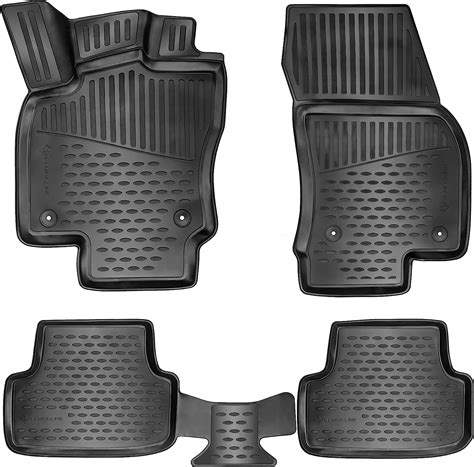 Elmasline Set Di Tappetini In Gomma D Per Volkswagen Tiguan Ii Anno