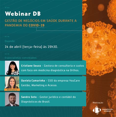 WEBINAR DB Gestão de negócios em saúde durante a pandemia COVID 19