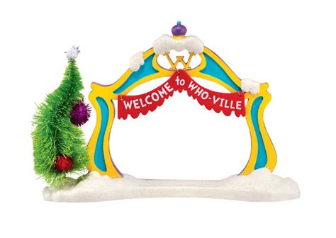 Department 56 Dr Seuss The Grinch Who Ville Welcome Arch Christmas