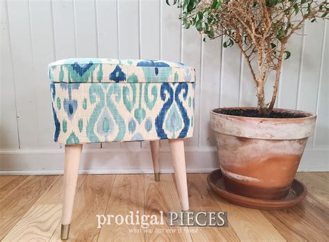 Vintage Sewing Stool Makeover Prodigal Pieces