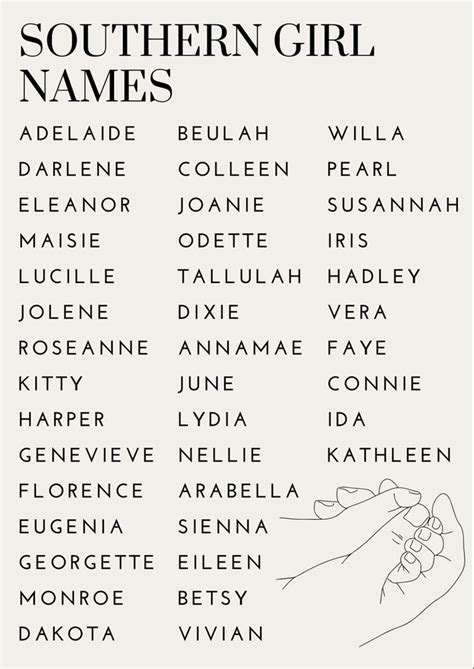 Charming and Distinctive Southern Girl Names