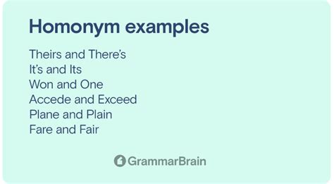 What Is A Homonym Definition Examples Differences To Homophones