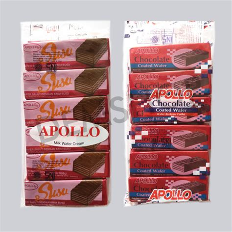 Jual Apollo Milk Wafer Cream Susu Coklat Wafer Pack Isi