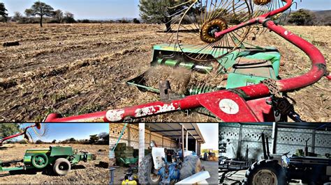 Haciendo Pacas De Sorgo Y Arreglando La Sombra Del Tractor YouTube