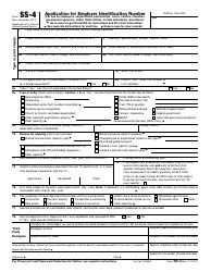 IRS Form SS-4 - Fill Out, Sign Online and Download Fillable PDF ...