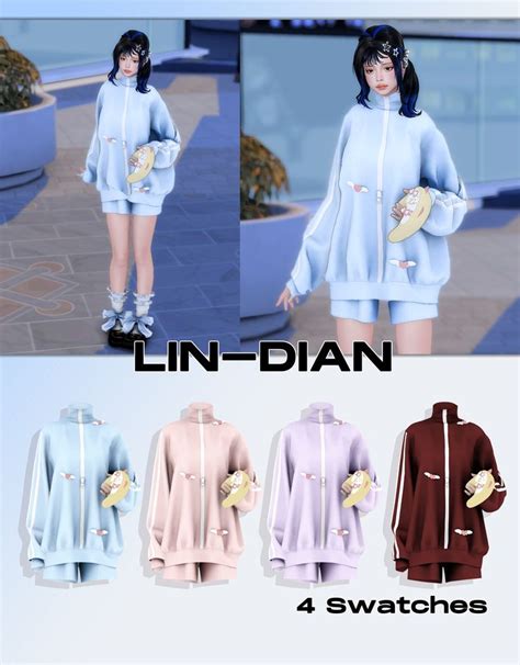 Lin Dian Sims Clothing Mods