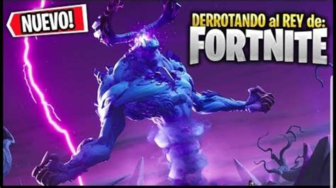 Batalla Pica Contra El Rey De La Tormenta Fortnite Salvar El Mundo