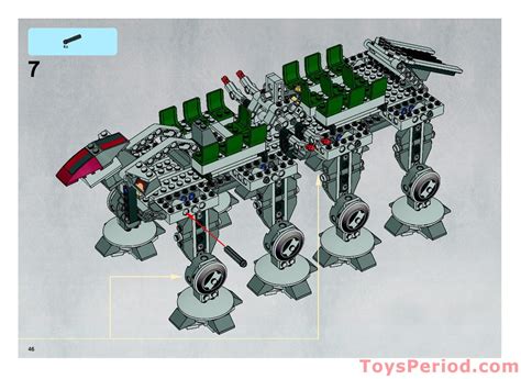 LEGO 10195 Republic Dropship with AT-OT Instructions and Parts List
