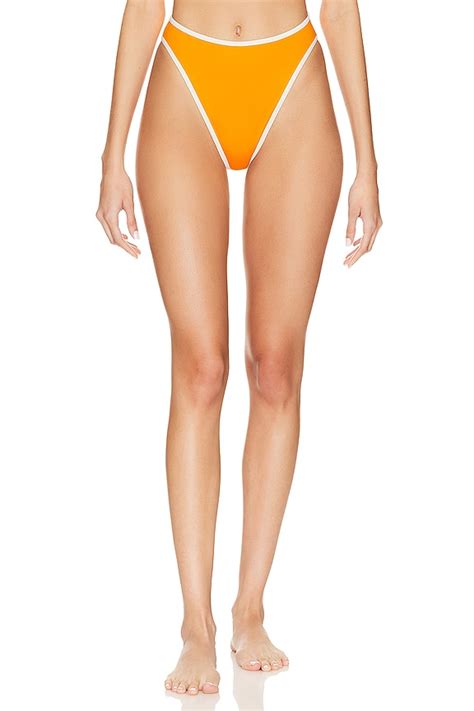 Lspace Nora Bikini Bottom In Mango Cream Revolve