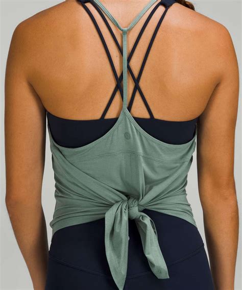 Lululemon Modal Silk Yoga Tank Top Tidewater Teal Lulu Fanatics