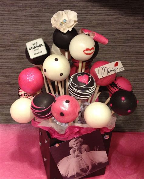 Marilyn Monroe Cake Pops By Hautepopcouture Marilyn Monroe Birthday Fun Party Drinks 40th