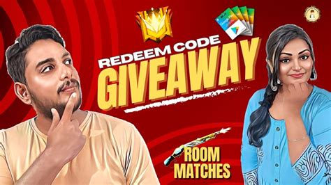 🔴 Custom Room Matches💎 Winner Get Redeem Code Giveaway 💎 Free Fire