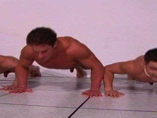 Manly Muscular Models Doing Push Ups Naked Hotntubes