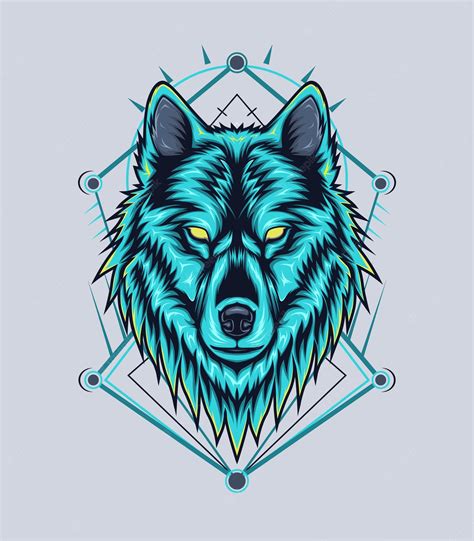 Premium Vector Wolf Head Illustration For Your Merchandise Or