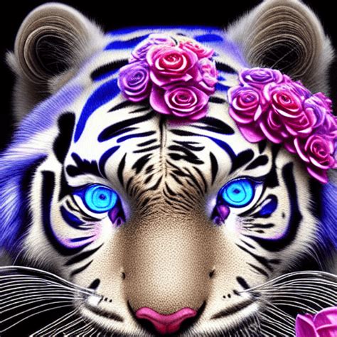 White Tigers With Blue Eyes Wallpaper