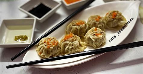 Steamed Chicken Dumplings Recipe By Ayndrila Dutta Cookpad