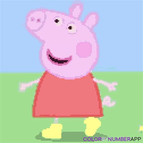 My Peppa Pig with Rainboots Color By Number by KatelynBrown2002 on ...