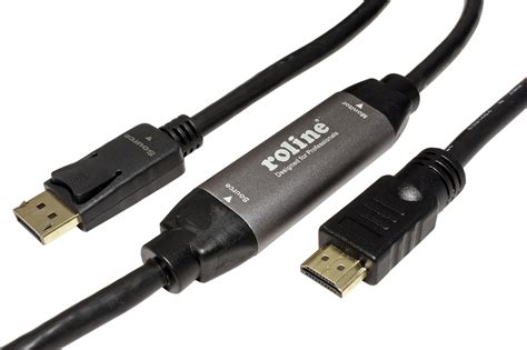 DisplayPort - HDMI kabel, DP(M) -> HDMI M, 4K@60Hz, 10m | SECOMP a.s.