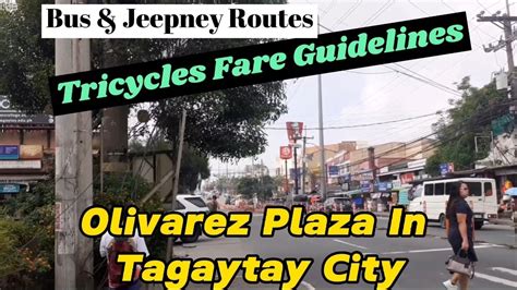 Olivarez Plaza Tagaytay Tricycles Fare Guidelines Bus And Jeepney