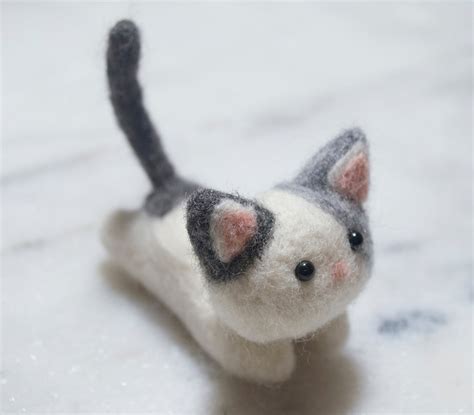 Needle Felted Cats Everybunny Crafts