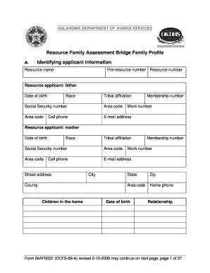 Okdhs Form 04af003e Fill Online Printable Fillable Blank PdfFiller