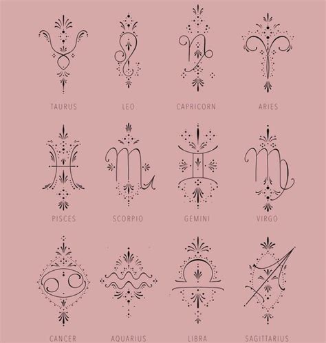 Zodiac Tattoos Aesthetic Zodiac Tattoos Horoscope Tattoos Elegant