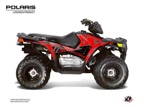 Polaris Sportsman Atv Stun Graphic Kit Black Kutvek Kit Graphik