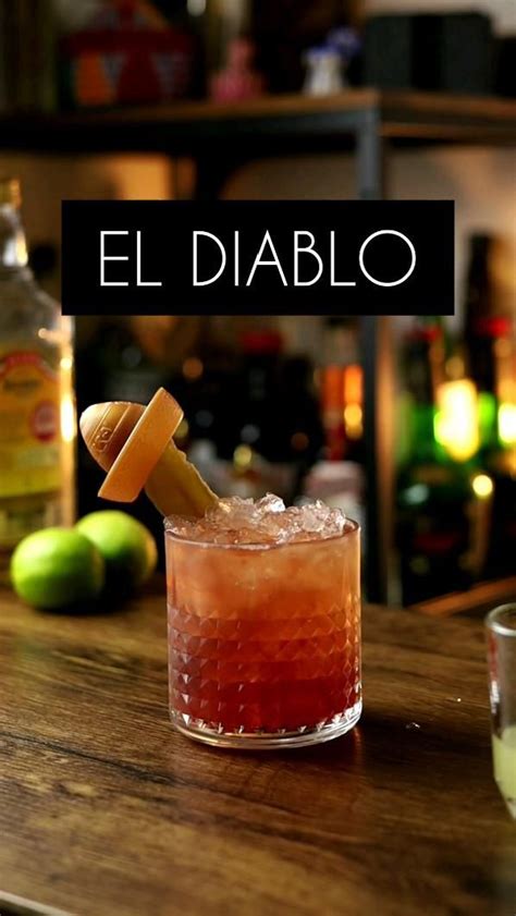 EL DIABLO Tequila Cocktail Recipe Ginger Beer Ginger Ale Mixed