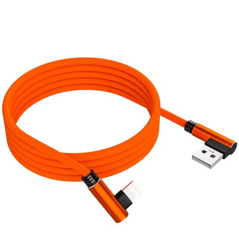 iPhone Lightning Charger, Ironten 3 Pack 6 Ft Orange Apple MFi ...