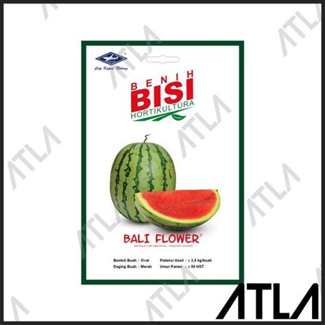 Jual Benih Semangka Merah Bali Flower Bibit Buah Manis Biji Tanaman