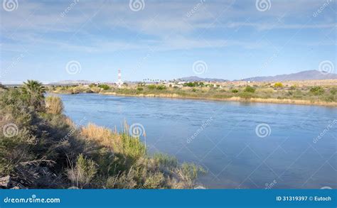 Arizona-California State Border Stock Image - Image of arizona ...