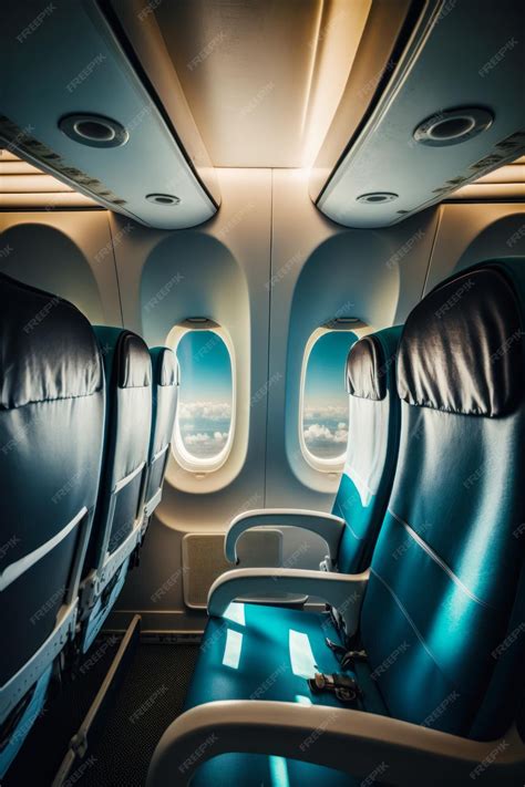 Premium Photo View Of The Inside Of Airplane With The Seats Facing