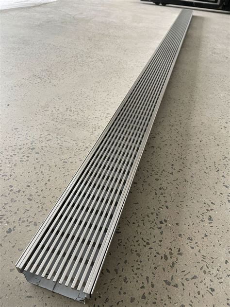 Mm Wide Drain Linear Stainless Steel Outdoor Floor Drain Floor