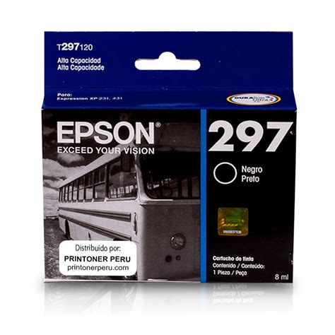 Cartucho de Tinta Epson 297 T297120 Negro 8ml PrinToner Perú