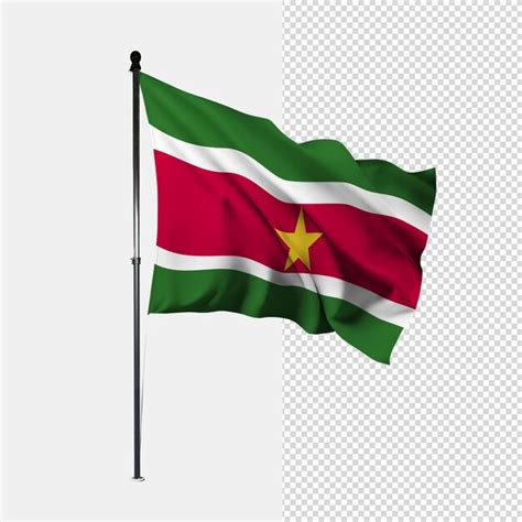 Bandeira Do Suriname PSD Premium