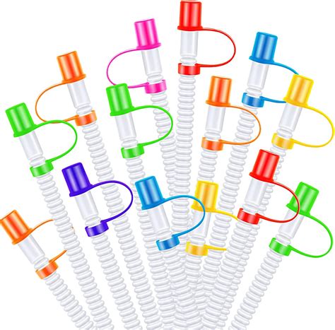 12 Pack Extra Long 14 5 Inch Reusable Silicone Straws For Large Water