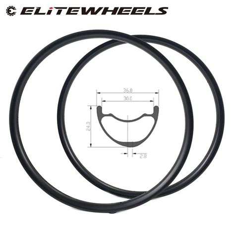 Elitewheels Er Mtb Carbon Rim Light Weight Mm Wider Tubeless Ready