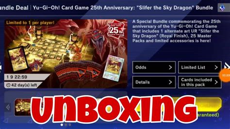 Yugioh Master Duel Slifer The Sky Dragon Bundle Unboxing YouTube