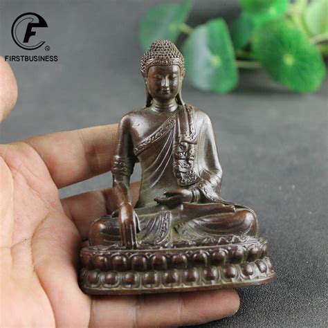 Antike Kupfer Shakyamuni Buddha Statue Messing Handgemachte Buddhismus