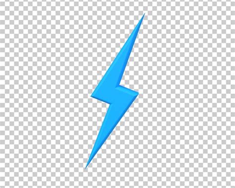 Energ A Luz Flash Icono Azul D Archivo Psd Premium