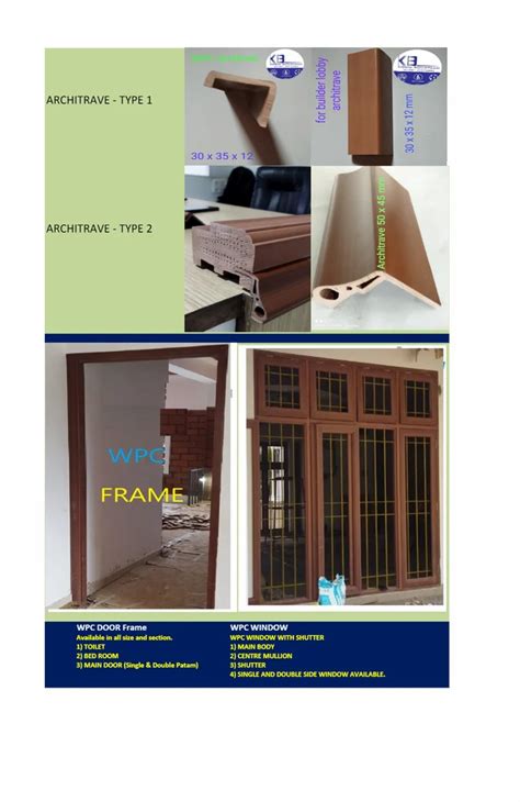 Rectangular Brown Wpc Solid Door Frame At Rs 4500 Piece In Mumbai ID