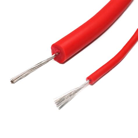 Red Silicone Rubber Stranded Wire With Gauge Awg