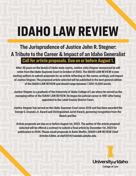 Idaho Law Review Idaho State Bar