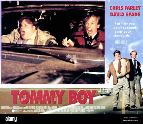 TOMMY BOY, Chris Farley, David Spade, lobby card, poster art, 1995. (c ...