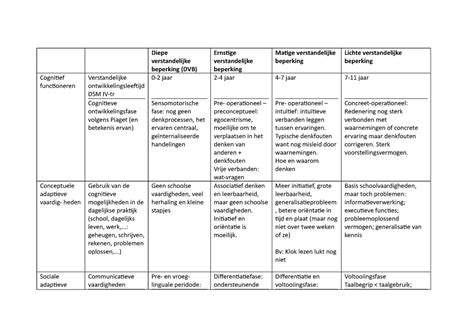 Schemadoelgroepen 1 Schema Doelgroepen 1 Diepe Verstandelijke