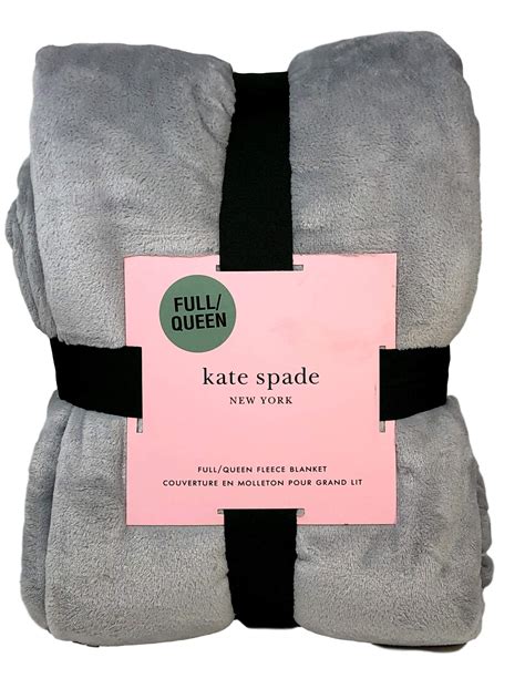 Amazon Kate Spade Full Queen Fleece Blanket Navy Home Kitchen