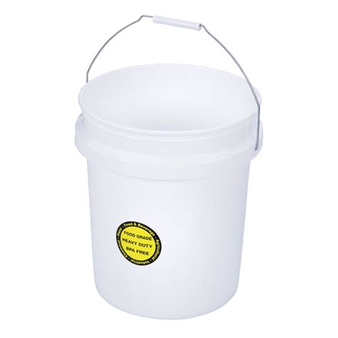 Industrial And Scientific Five White 7 Gallon Buckets Bucket Kit Five 2