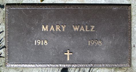 Mary Gottschall Walz Find A Grave Memorial