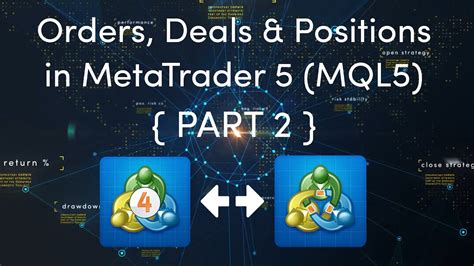 Orders Deals And Positions In Metatrader 5 Mql5 Part 2 Youtube